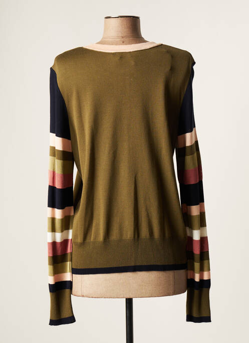 Gilet manches longues kaki DEVERNOIS pour femme