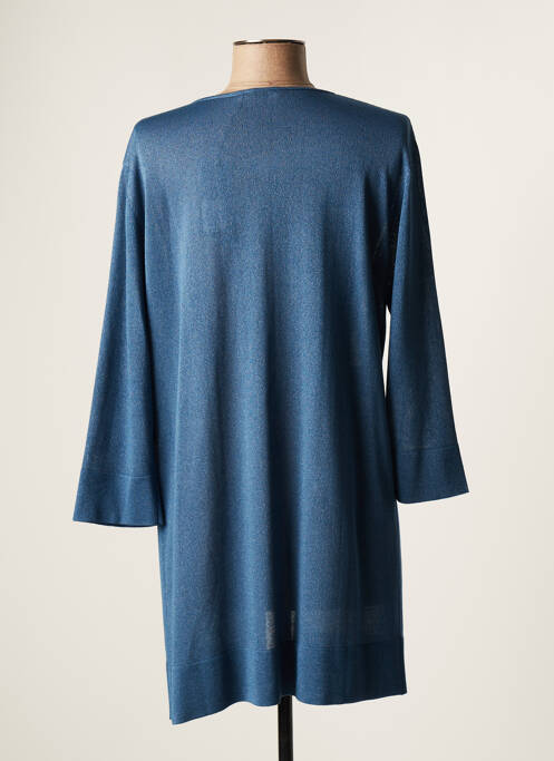 Gilet manches longues bleu DEVERNOIS pour femme