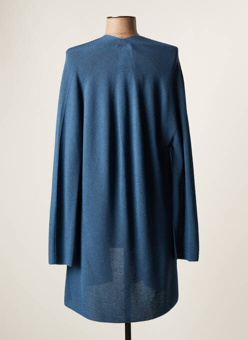 Gilet manches longues bleu DEVERNOIS pour femme