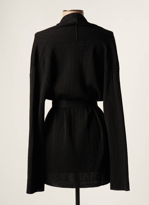 Gilet manches longues noir DEVERNOIS pour femme