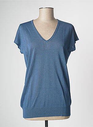 T-shirt bleu DEVERNOIS femme