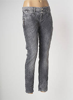 Jeans coupe slim gris STREET ONE femme