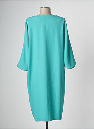 Robe mi-longue turquoise DEVERNOIS femme