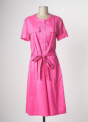 Robe mi-longue rose DEVERNOIS femme