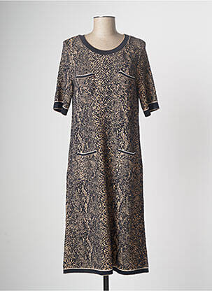Robe pull bleu marine DEVERNOIS femme
