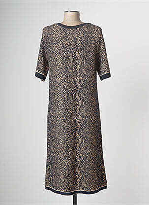 Robe pull bleu marine DEVERNOIS femme