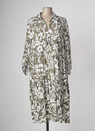 Robe mi-longue vert fonce DEVERNOIS femme