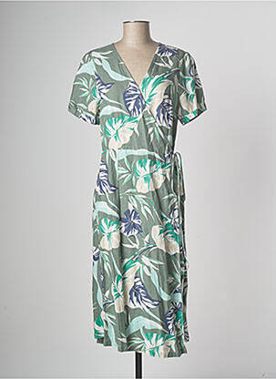 Robe mi-longue kaki DEVERNOIS femme