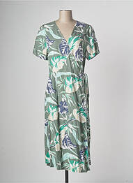 Robe mi-longue kaki DEVERNOIS femme