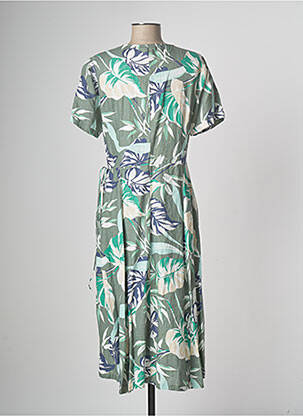 Robe mi-longue kaki DEVERNOIS femme