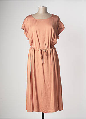 Robe mi-longue rose DEVERNOIS femme
