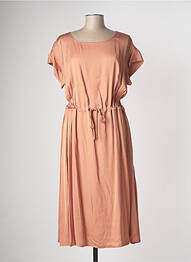 Robe mi-longue rose DEVERNOIS femme