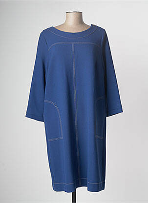 Robe mi-longue bleu DEVERNOIS femme