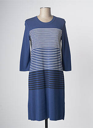 Robe pull bleu DEVERNOIS femme