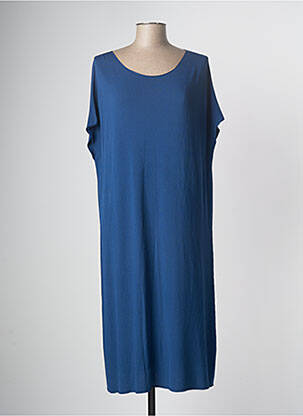 Robe mi-longue bleu DEVERNOIS femme