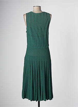 Robe mi-longue vert DEVERNOIS femme