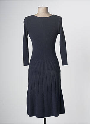 Robe pull bleu marine DEVERNOIS femme