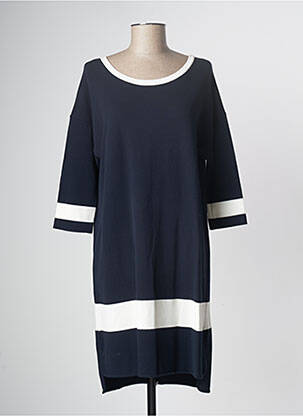 Robe mi-longue bleu marine DEVERNOIS femme