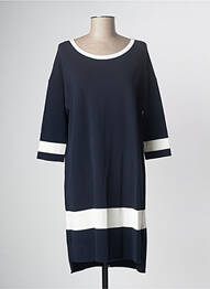 Robe mi-longue bleu marine DEVERNOIS femme