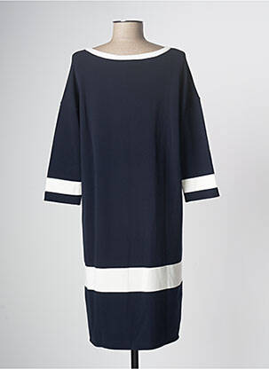 Robe mi-longue bleu marine DEVERNOIS femme