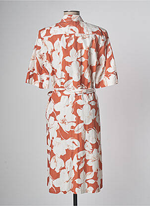 Robe mi-longue orange DEVERNOIS femme