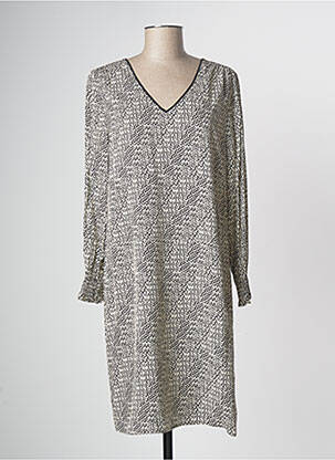 Robe mi-longue beige DEVERNOIS femme