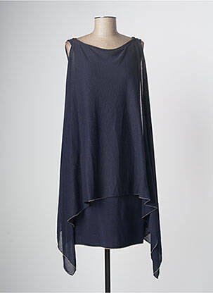 Robe mi-longue bleu marine DEVERNOIS femme
