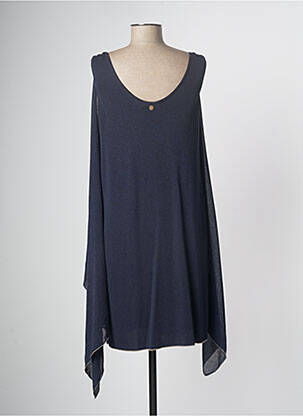 Robe mi-longue bleu marine DEVERNOIS femme