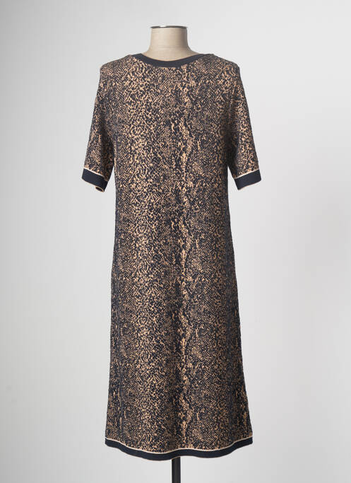 Robe pull bleu marine DEVERNOIS pour femme