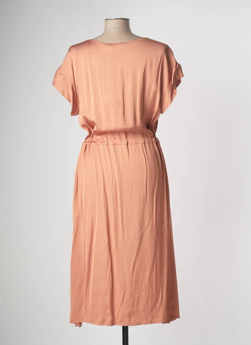 Robe mi-longue rose DEVERNOIS femme