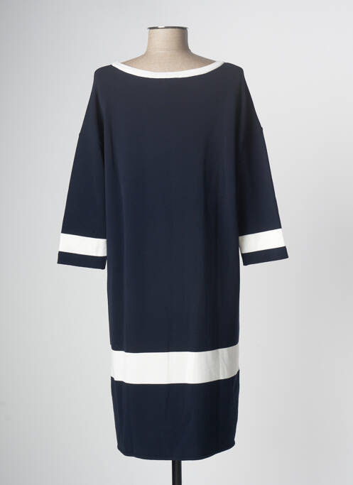 Robe mi-longue bleu marine DEVERNOIS pour femme