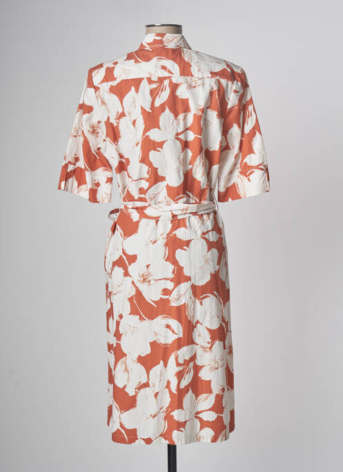 Robe mi-longue orange DEVERNOIS femme