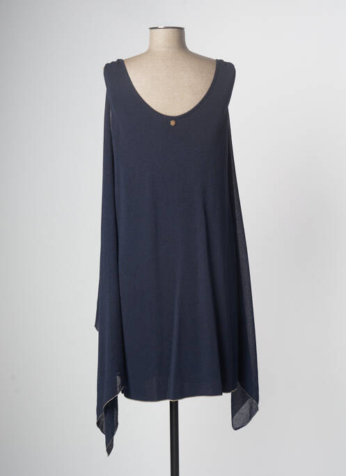 Robe mi-longue bleu marine DEVERNOIS pour femme