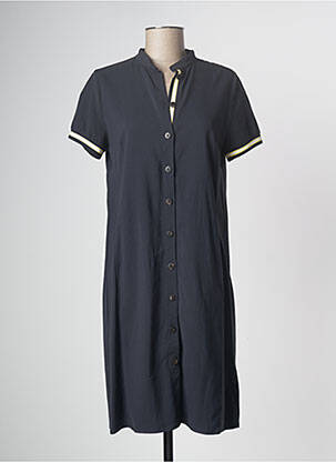 Robe mi-longue bleu marine DEVERNOIS femme