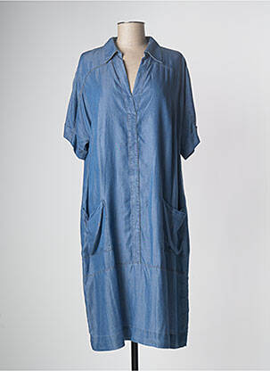 Robe mi-longue bleu DEVERNOIS femme