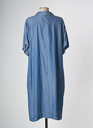 Robe mi-longue bleu DEVERNOIS femme