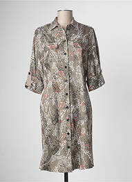 Robe mi-longue kaki DEVERNOIS femme
