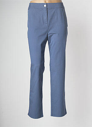 Pantalon droit bleu DEVERNOIS pour femme