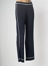 Pantalon droit bleu marine DEVERNOIS femme