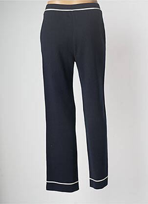 Pantalon droit bleu marine DEVERNOIS femme