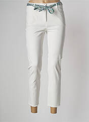 Jeans coupe slim blanc DEVERNOIS pour femme seconde vue