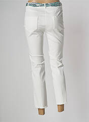 Jeans coupe slim blanc DEVERNOIS pour femme seconde vue