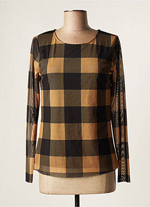 T-shirt marron MORE & MORE femme