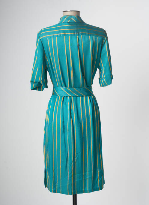 Robe mi-longue turquoise DEVERNOIS pour femme