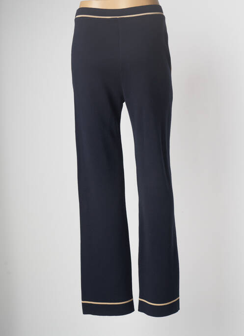 Pantalon large bleu marine DEVERNOIS pour femme