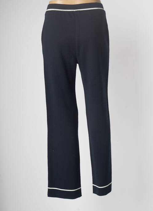Pantalon droit bleu marine DEVERNOIS pour femme