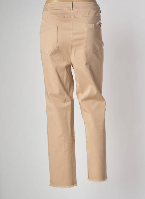 Jeans coupe droite beige DEVERNOIS pour femme