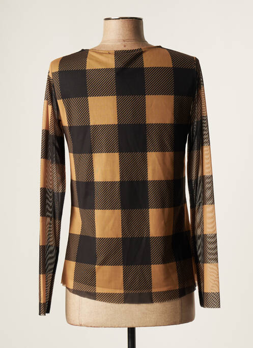 T-shirt marron MORE & MORE pour femme