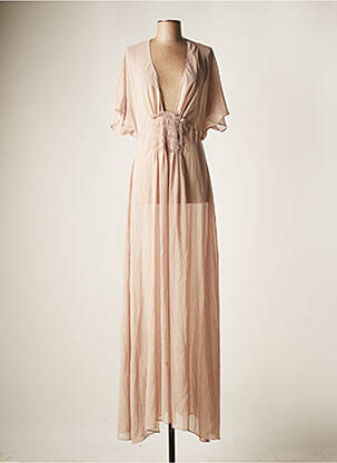 Robe longue violet MANGO femme