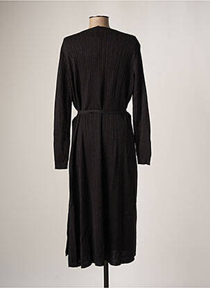 Robe mi-longue noir DEVERNOIS femme